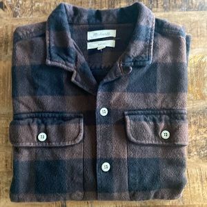 Madewell Brushed Twill Easy Shirt-Jacket in Turkish Coffee